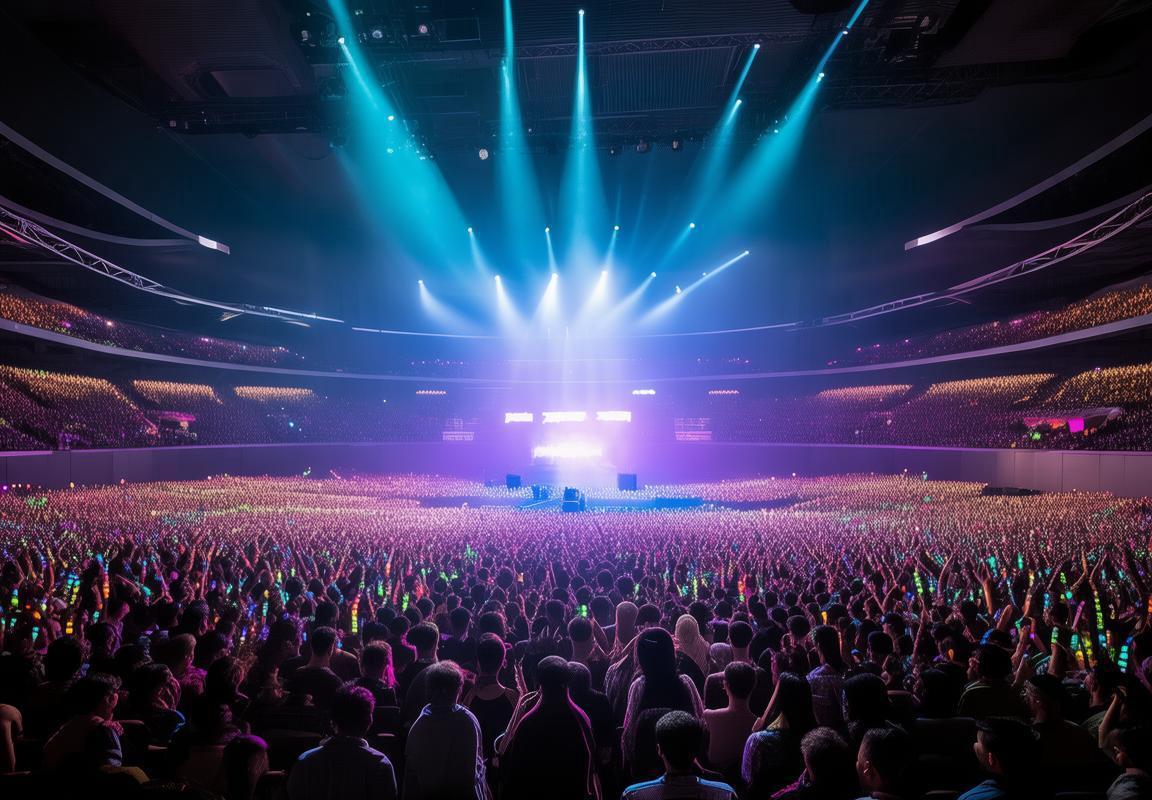 上海体育馆舞台表演引爆粉丝灯牌海洋，压轴曲目掀全场合唱热潮